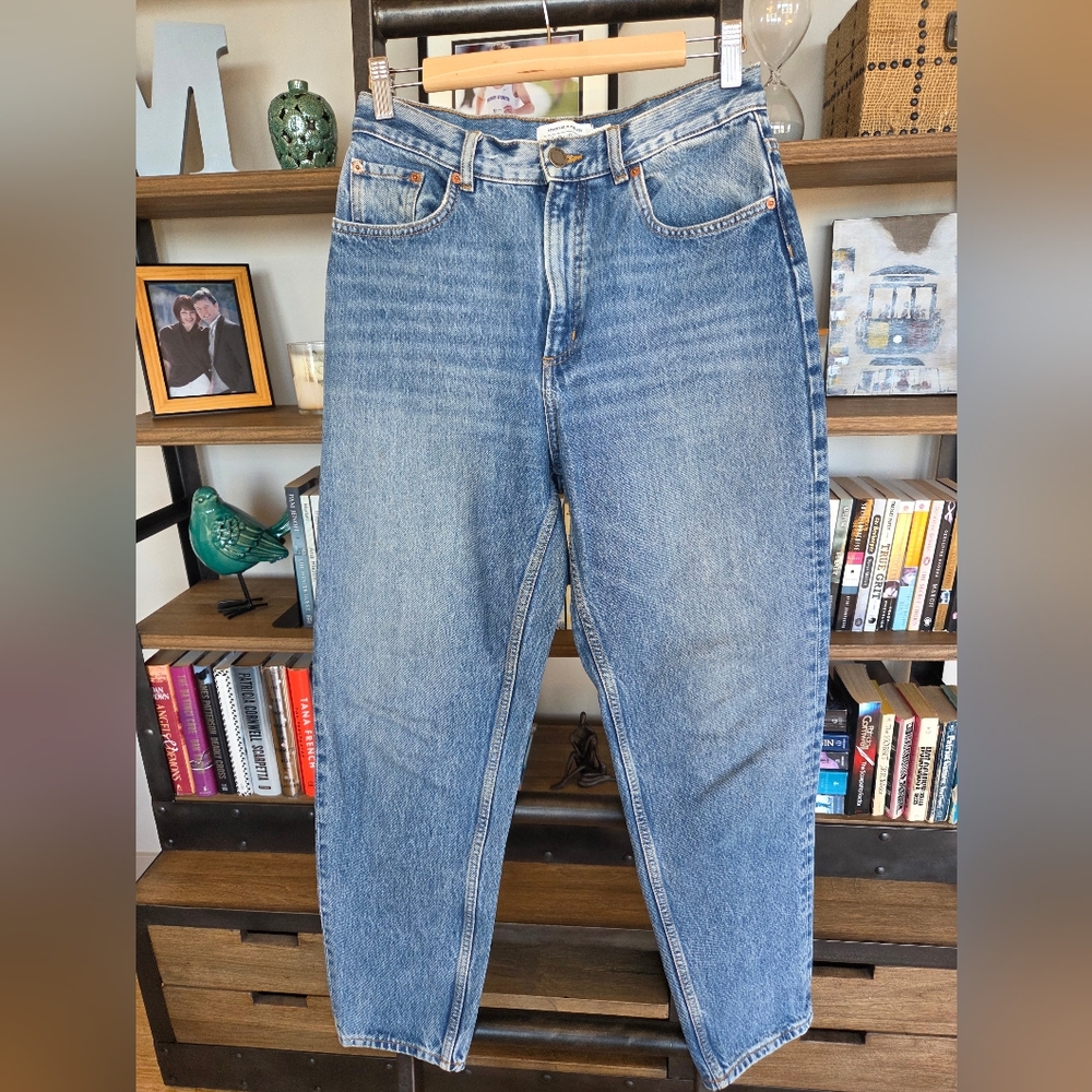 & Other Stories Light Blue Barrel Fit Jeans, Size 28
